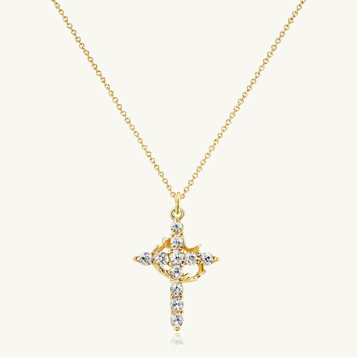 Crown Cross Faith Necklace