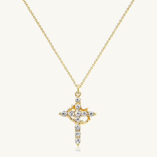 Crown Cross Faith Necklace