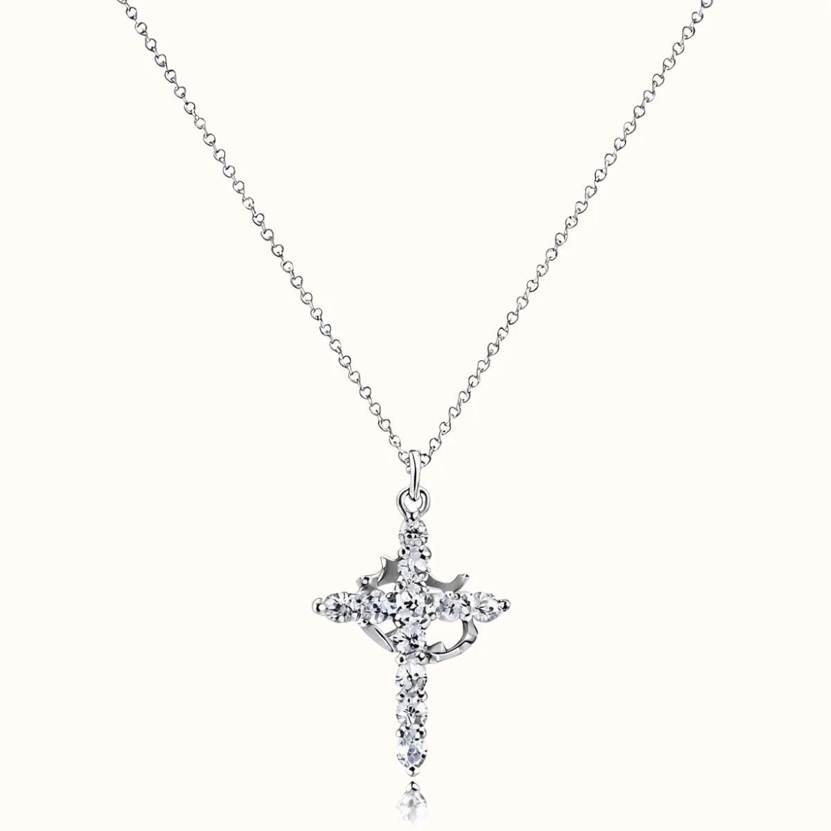 Crown Cross Faith Necklace