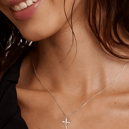 Crown Cross Faith Necklace